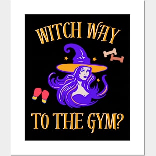 Halloween Witch Gym Posters and Art